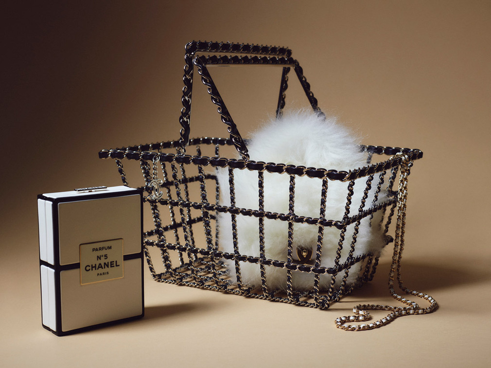 Authentic Chanel Birdcage Minaudière Runway Evening Bag