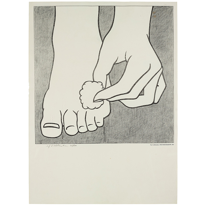 Roy Lichtenstein, "Foot medication", 1963