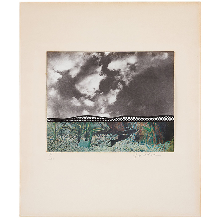 Roy Lichtenstein, "Fish and sky" from "Ten from Leo Castelli"