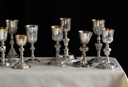 A Collection of Silver Chalices F224